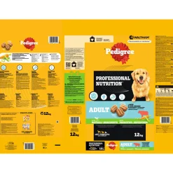 Pedigree Hundefutter Professional Nutrition Adult Rind und Gemüse 12 kg
