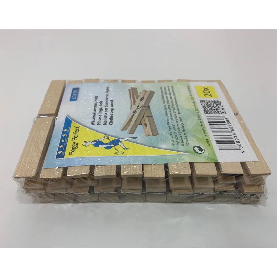 Peggy-Perfect Riesen Holzklammern 20er-Pack