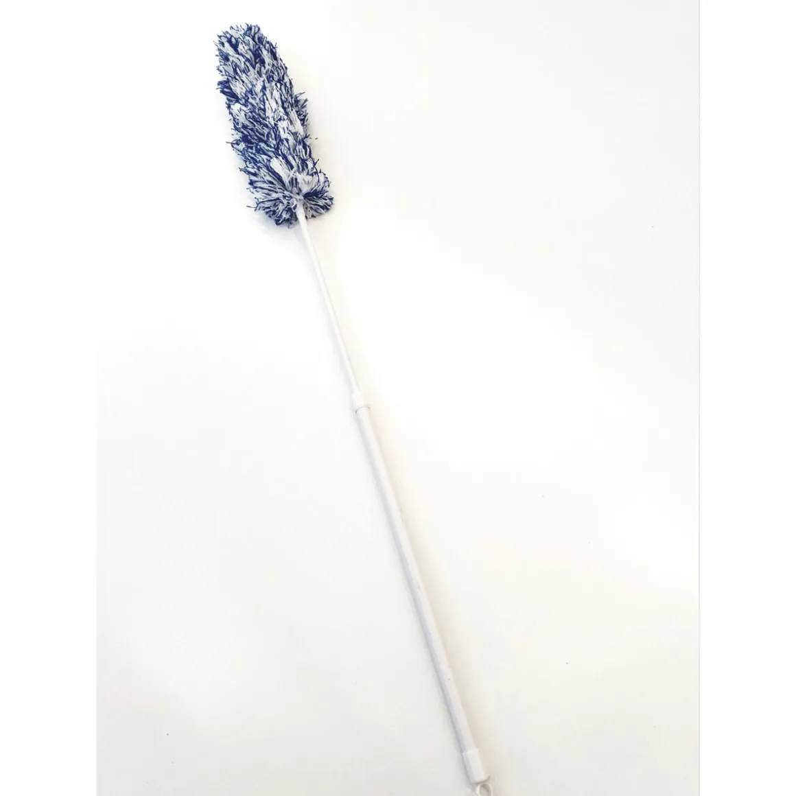 Peggy-Perfect Staubwedel Mikrofaser Telestiel blau/weiß