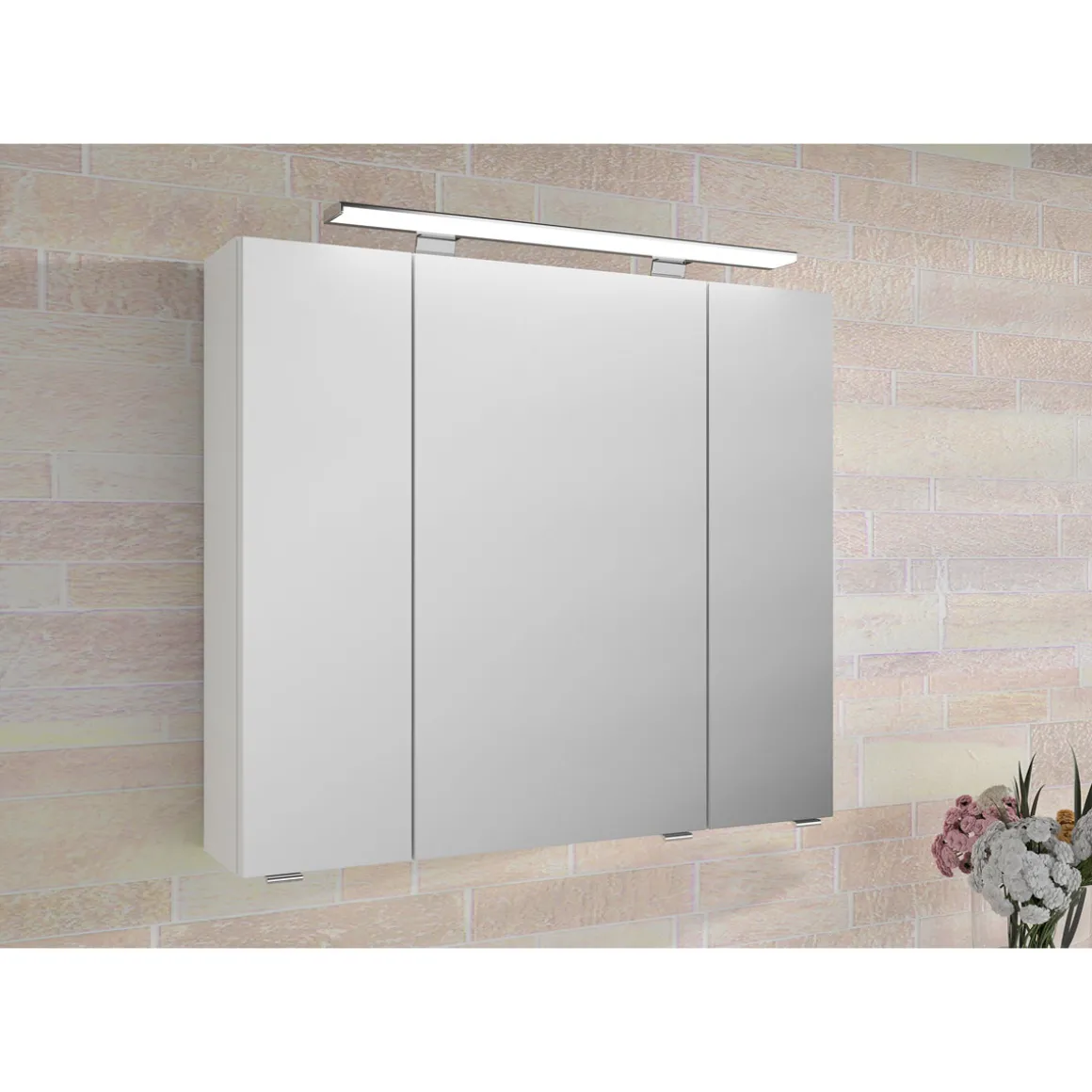 Pelipal Glaswaschtisch Trentino weiß 107 x 1,5 x 50 cm
