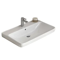 Pelipal Keramikwaschtisch Forli weiß Fokus 5005 80,5 x 7 x 48,5 cm