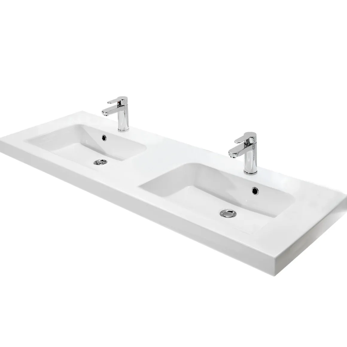 Pelipal Mineralmarmor-Waschtisch Volterra weiß Fokus 5015 148,2 x 7,6 x 50,8 cm