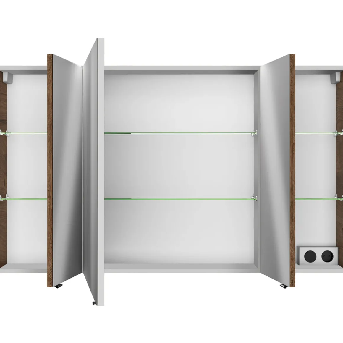 Pelipal Spiegelschrank Asti braun 122 x 1,6 x 26,5 cm