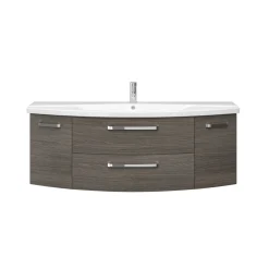 Pelipal Waschtischunterschrank Asti grau Fokus 4010 140 x 49,2 x 48 cm