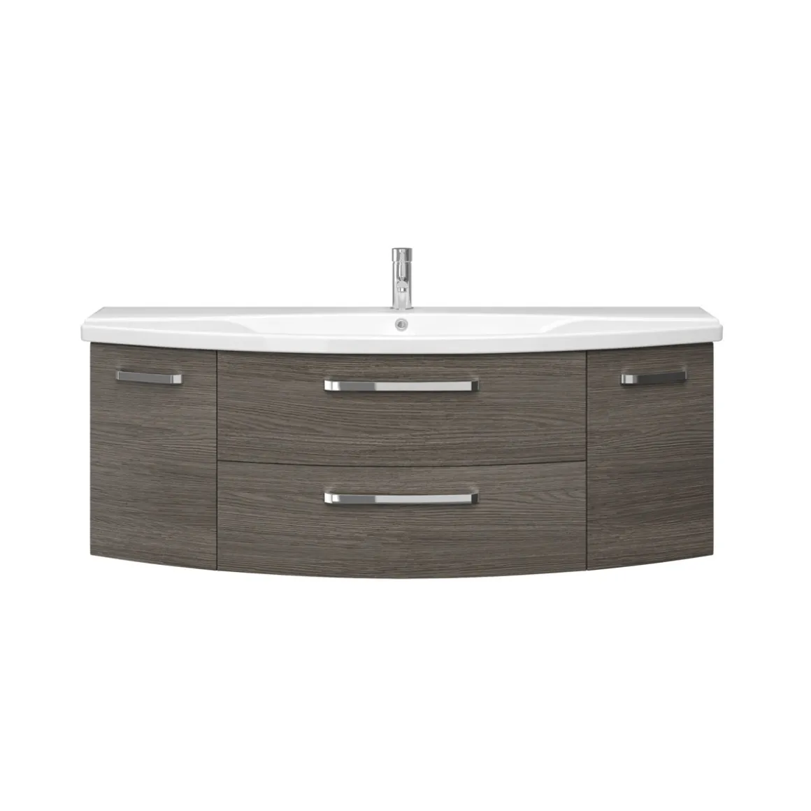 Pelipal Waschtischunterschrank Asti grau Fokus 4010 140 x 49,2 x 48 cm