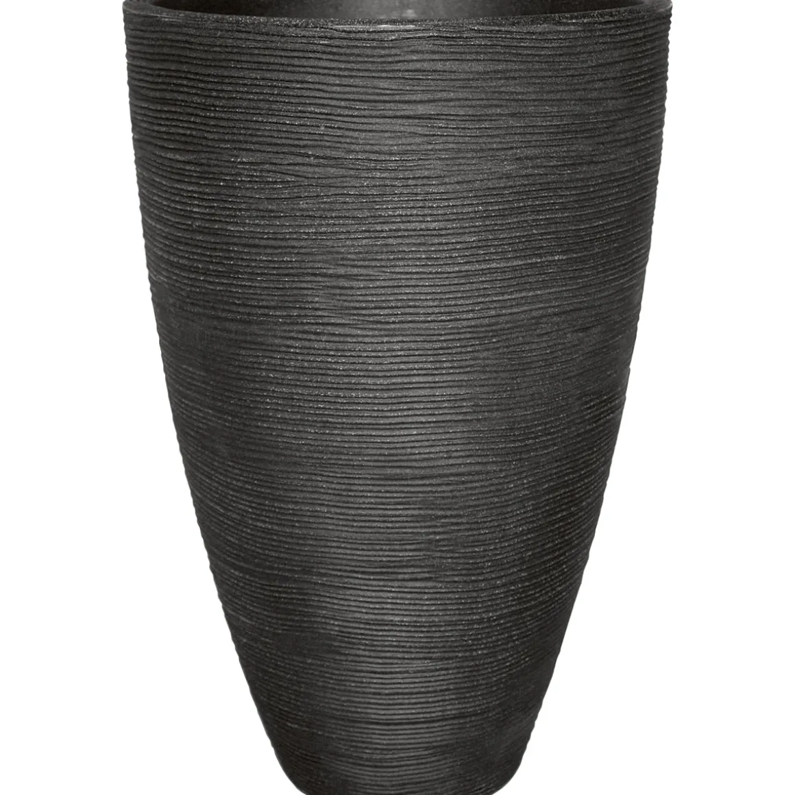 Pflanzgefäß Rillenoptik 40 x 60 cm anthrazit