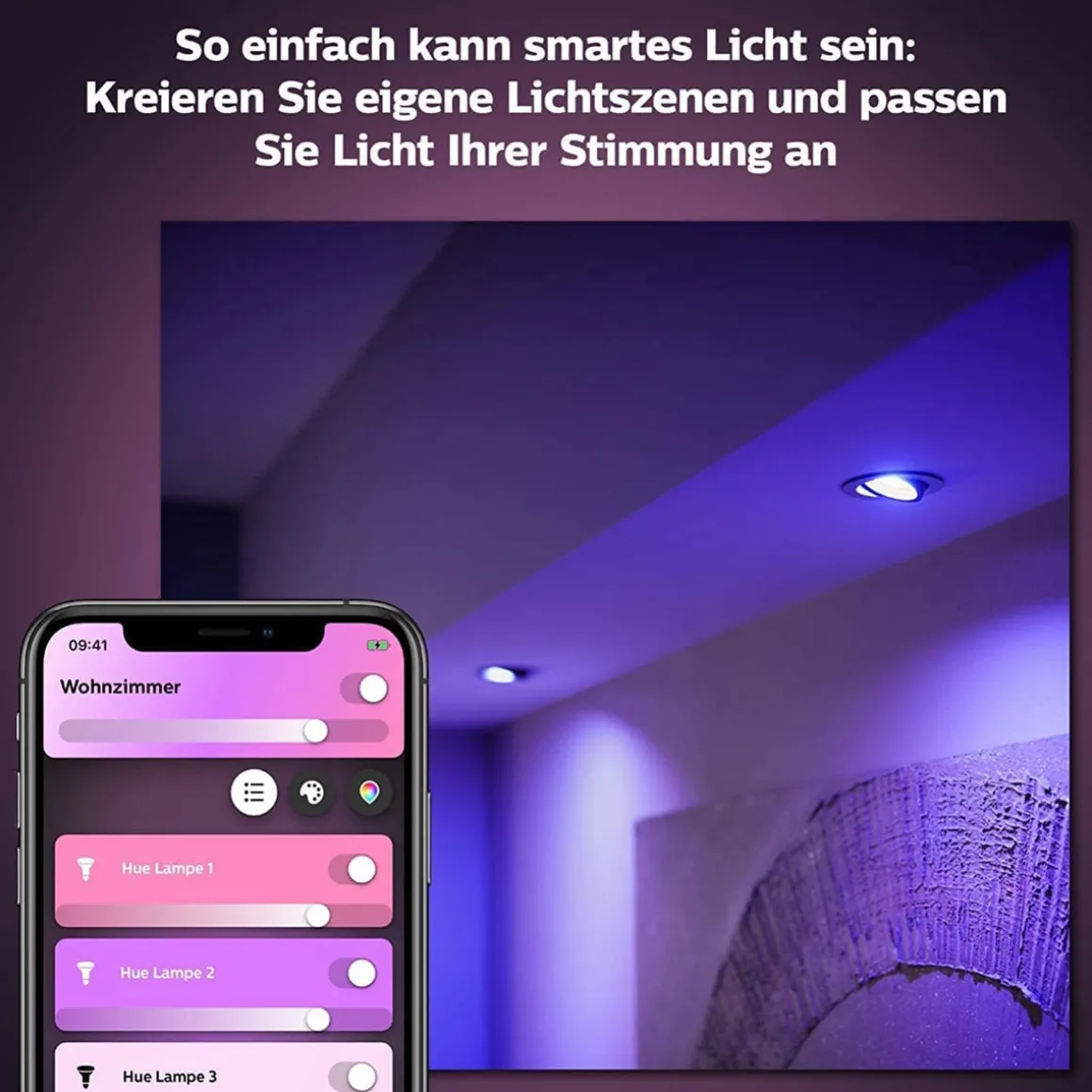 Philips Hue LED-Reflektor White und Color Ambiance GU10 5,7W