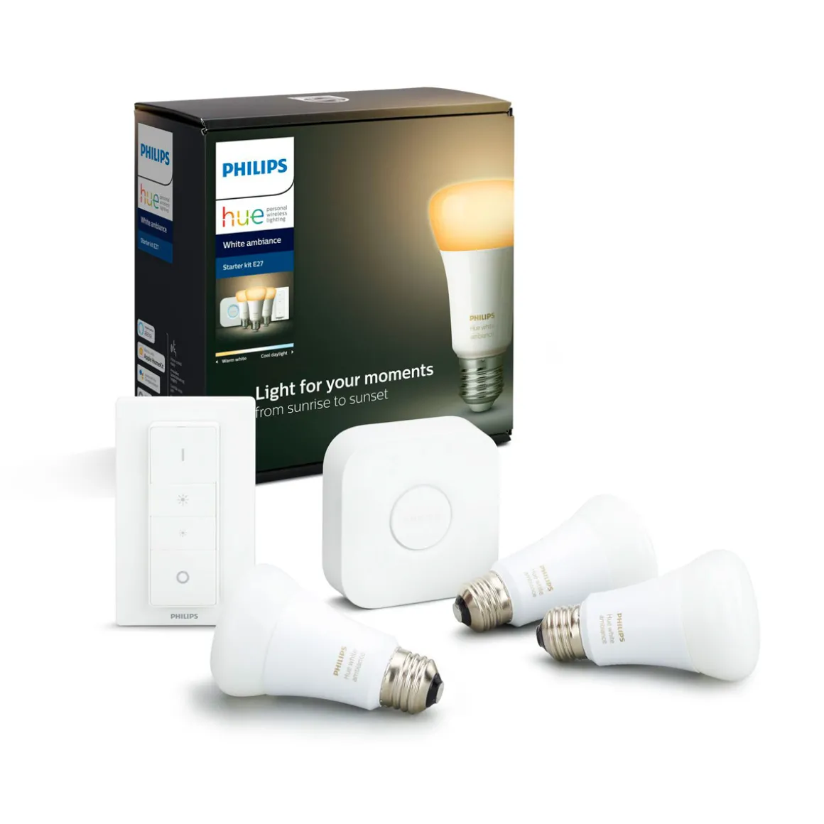 Philips Hue Starter-Set White Ambiance 7-teilig