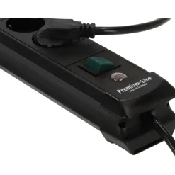 Premium Line 6fach mit USB schwarz 3 mH05VV-F 3G1,5