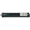 Premium-Line 6fach schwarz DE3m H05VV-F3G1,5 mit Schalter/2 permanent