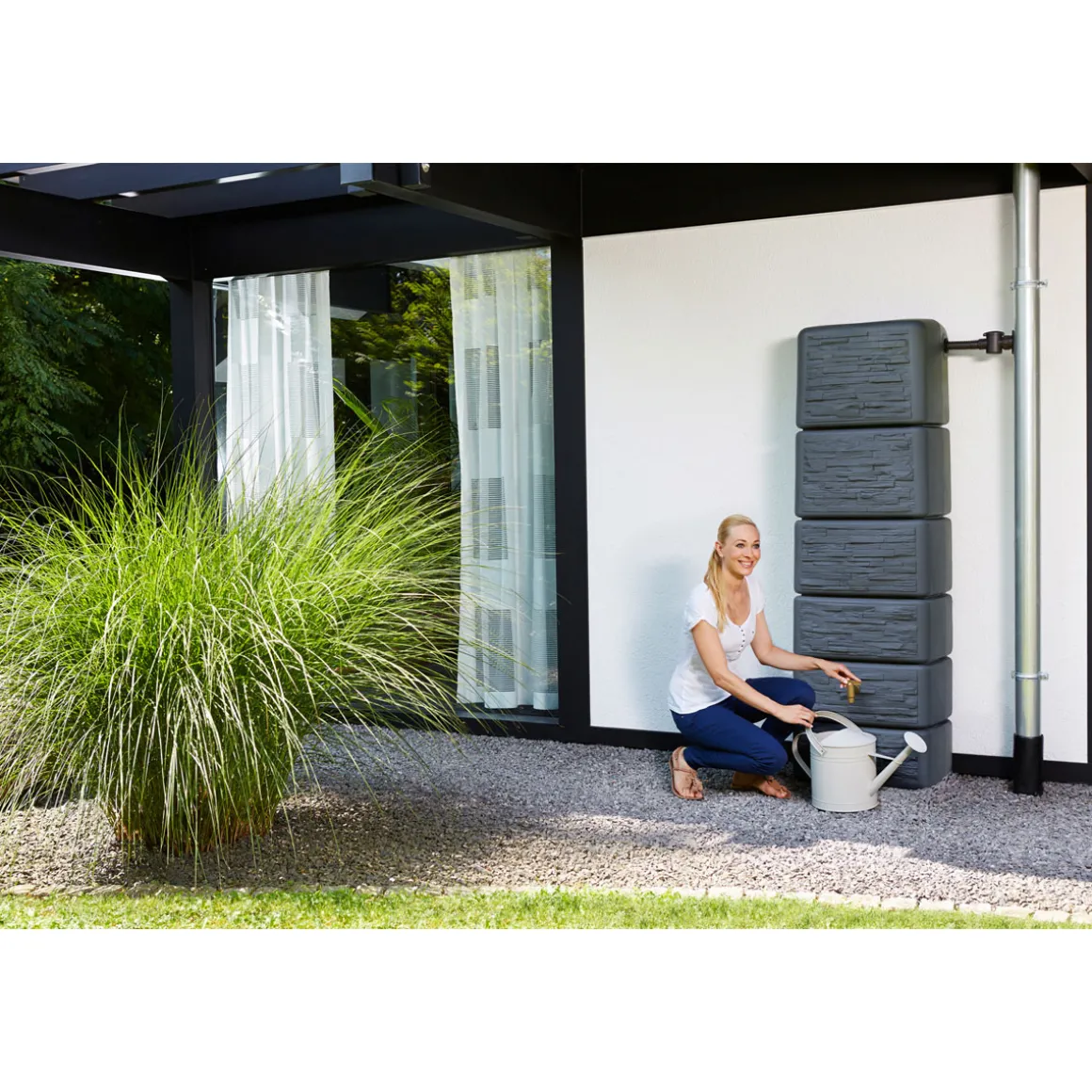 4rainWandtank SLIM STONE 330 L