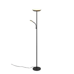 Reality LED Stehleuchte SPECTER schwarz mit Lesearm