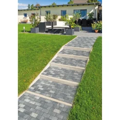 Rechteckpflaster 20x10 cm, 6 cm starkGrau-Anthrazit-Melange, 50St/qm incl. 2
