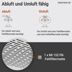 respekta Dunstabzugshaube DH640IXL inox