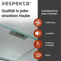 respekta Unterbauhaube CH1259IXCNEdelstahl, 60 cm, EEK C