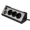 REV Ritter USB-Steckdosenleiste Lightsocket 3fach 2xUSB 0,5W