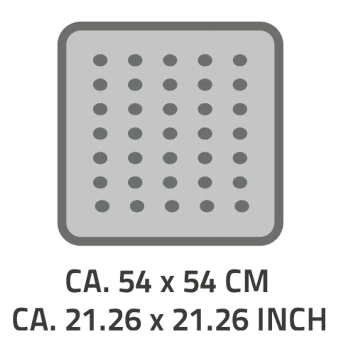 RidderDuscheinlage 54 x 54 cm Lido schwarz