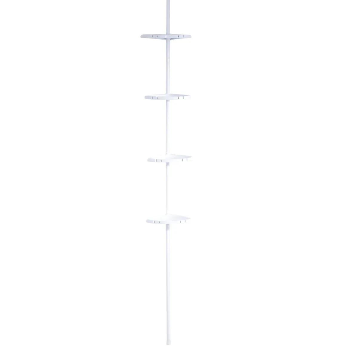RidderTeleskop-Duscheckregal mit 4 Ablagen 130-260 cm weiß