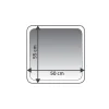 RidderTeppich Chic 55 x 50 cm dunkelblau Polyester-Microfaser