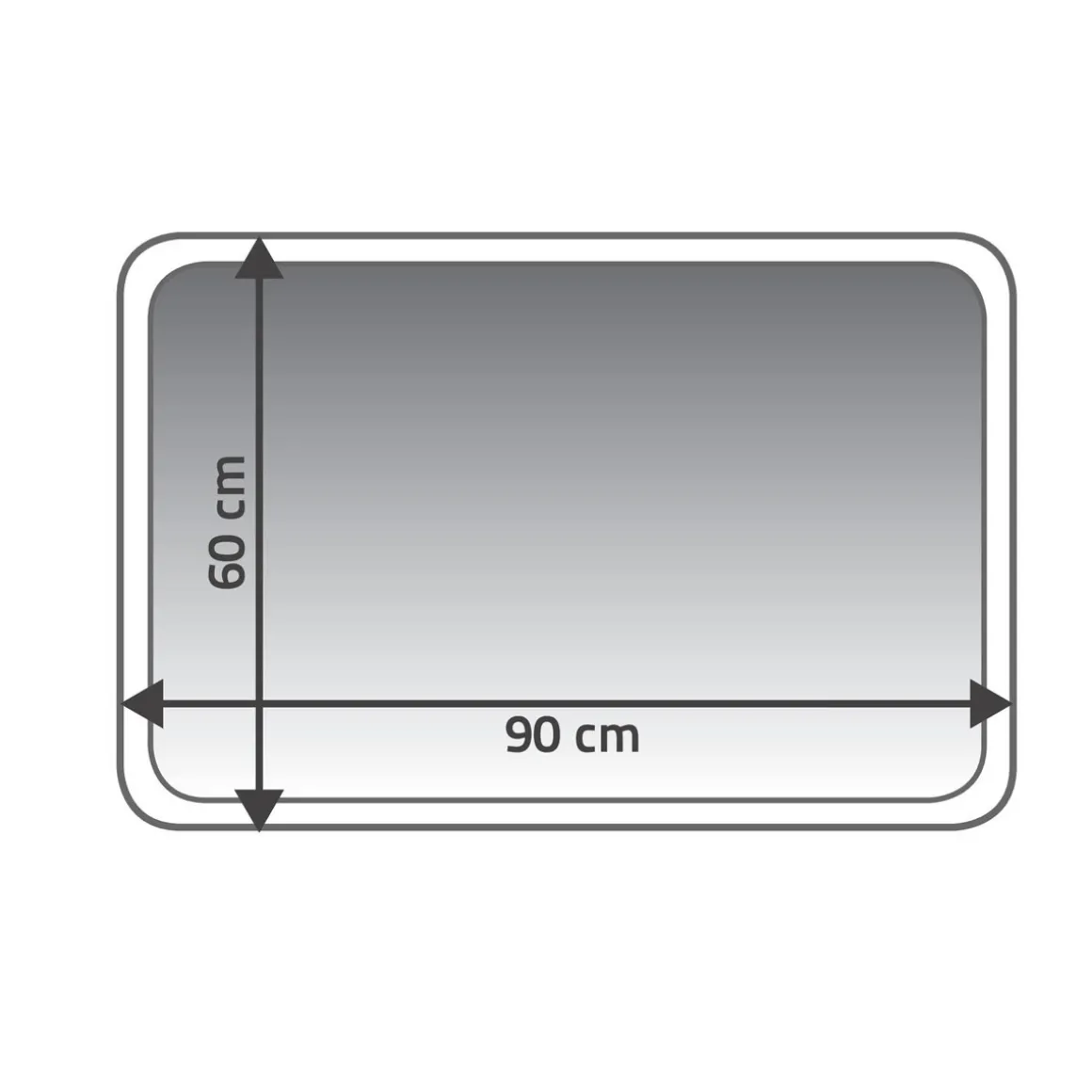 RidderTeppich Coins 60 x 90 cm grau Polyester