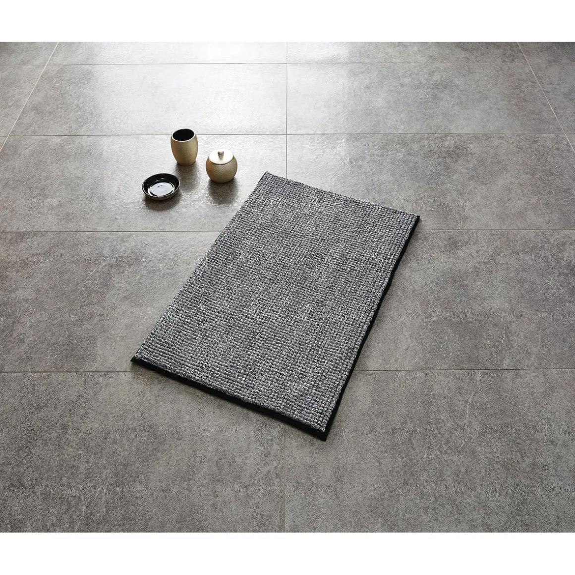 RidderTeppich Fresh 60 x 90 cm schwarz Polyester