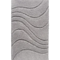 RidderTeppich La Ola 60 x 90 cm grau Polyester