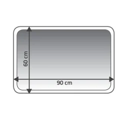 RidderTeppich La Ola 60 x 90 cm schwarz Polyester