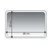 RidderTeppich Soft 55 x 85 cm weiß Polyester-Microfaser