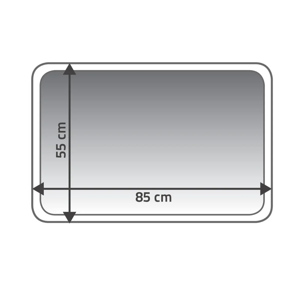RidderTeppich Soft 55 x 85 cm weiß Polyester-Microfaser