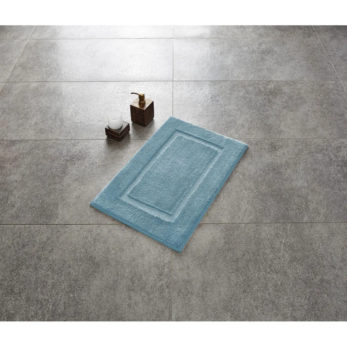 RidderTeppich Stadion 55 x 85 cm hellblau Polyester-Microfaser