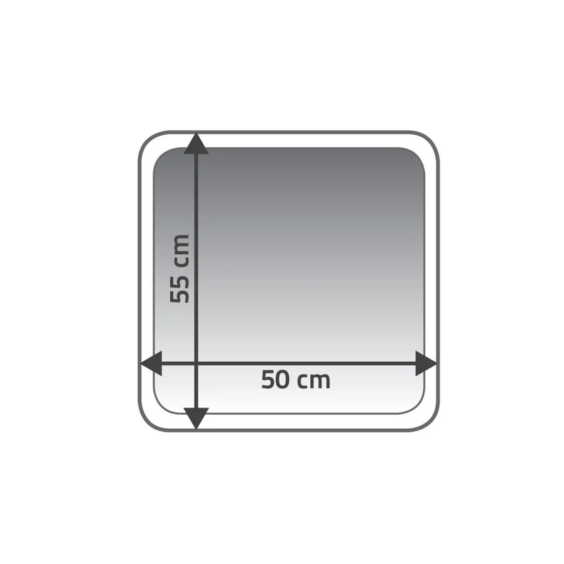 RidderVorleger Coins 55 x 50 cm Coins grau Polyester