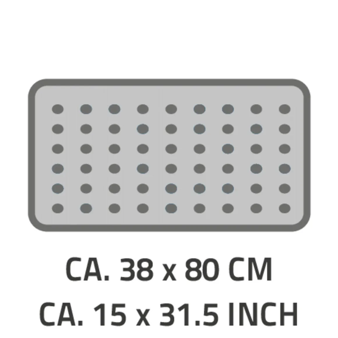 RidderWanneneinlage Lido 38 x 80 cm schwarz