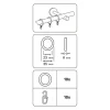 Ringe Kunststoff m. Haken silber matt