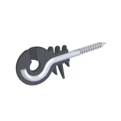 Ringisolator kompakt Durchmesser 5,3 mm schwarz 25 Stück