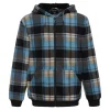 Roadsign Herren Fleece Jacke mit Kapuze schwarz aqua Gr.M
