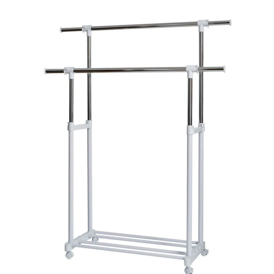 Roll-Kleiderständer XXL 90-134 x 44 x 95-169 cm