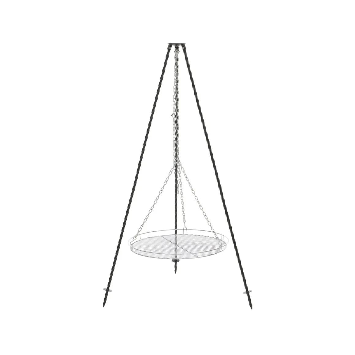 Rothmann Dreibein fuer Feuerschalen Dm.60cm massives Stahlgestell Grillfl. 58cm