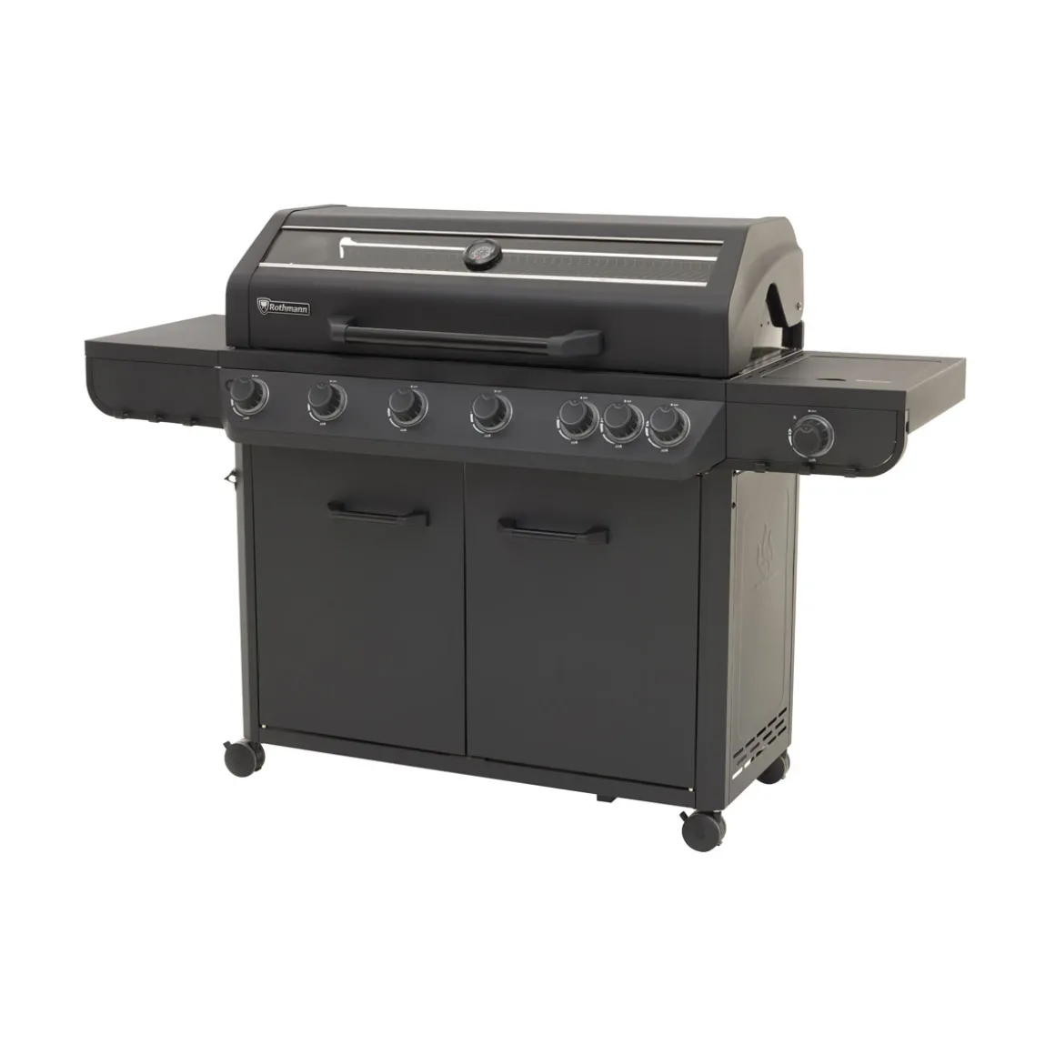 Rothmann Gasgrillwagen Vulcano 6 Turbo Plus Black Edition