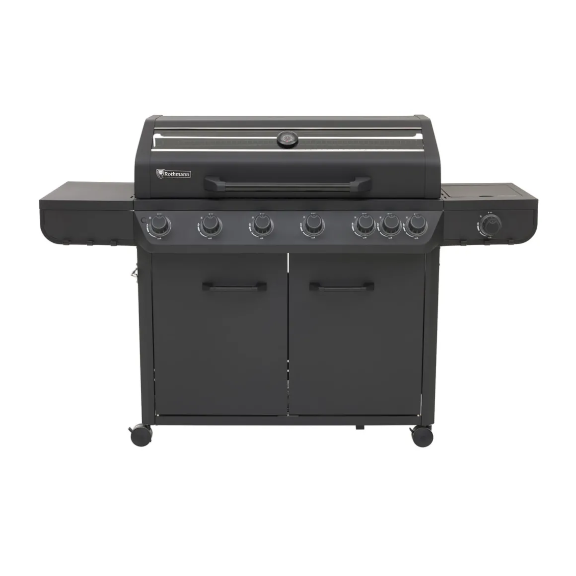 Rothmann Gasgrillwagen Vulcano 6 Turbo Plus Black Edition