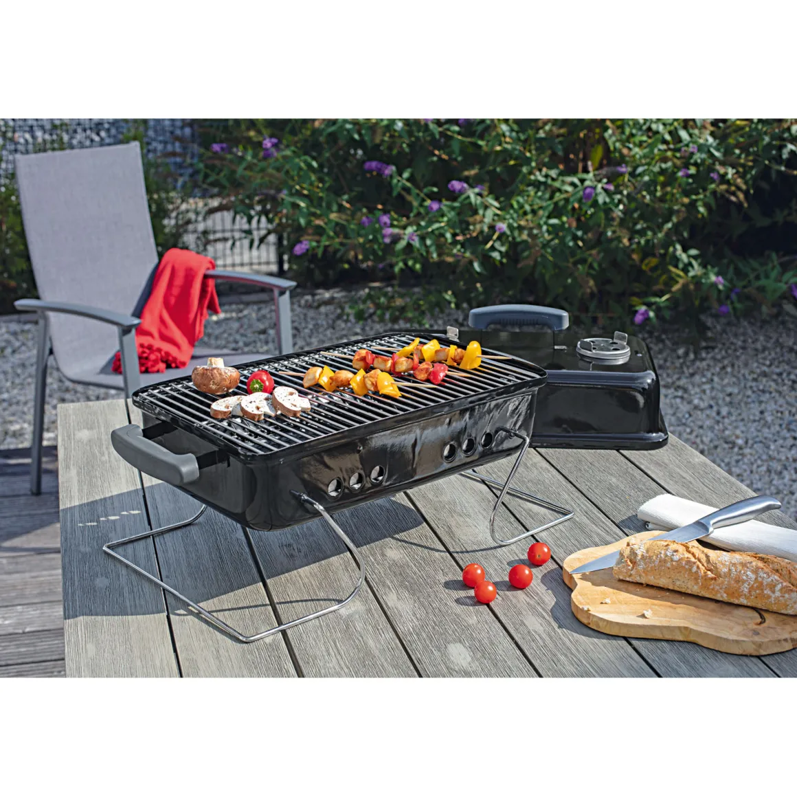 Rothmann Holzkohlegrill Springfield 43,3 x 30 x 30,5 cm schwarz