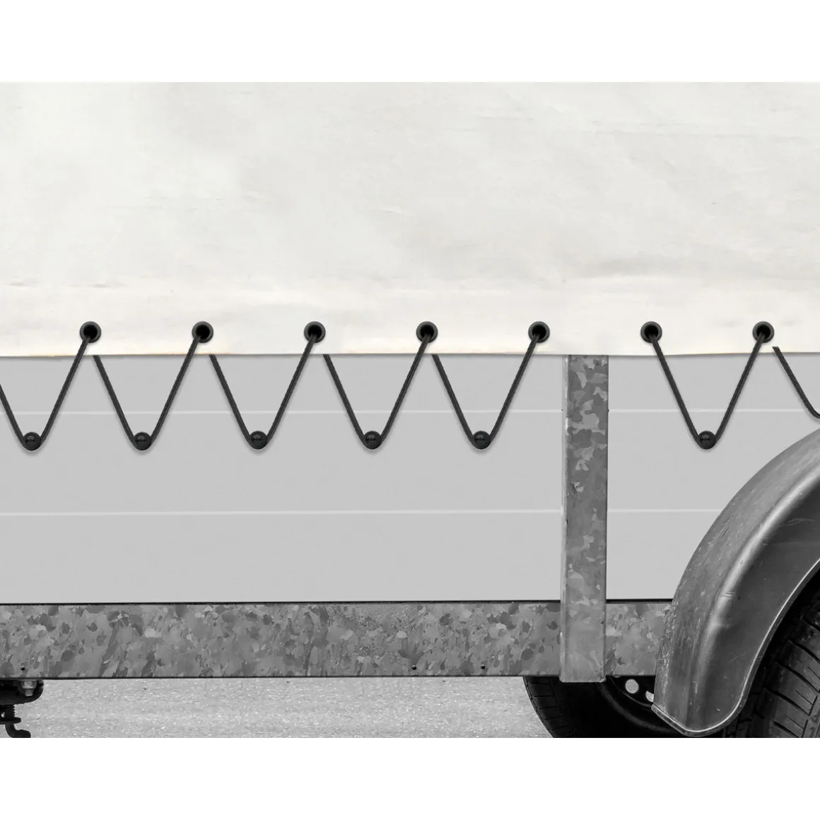 Rundkopf, 10 Stk. PVC schwarz