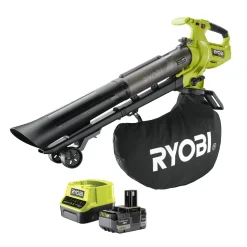 Ryobi Akku-Laubsauger/-bläser RY18BVXA-150 7,7 m3/min inkl 5,0 Ah Akku u Ladegerät