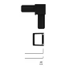 Schellenberg Eckverbinder-Set Premium anthrazit