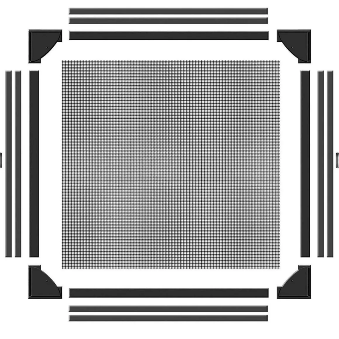 Schellenberg Insektenschutz-Magnetrahmen 100 x 120 cm anthrazit