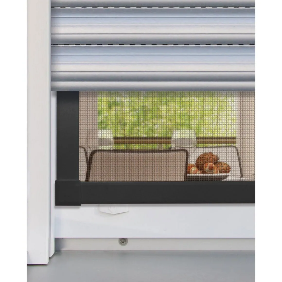 Schellenberg Insektenschutz-Fenster Premium 140 x 150 cm anthrazit