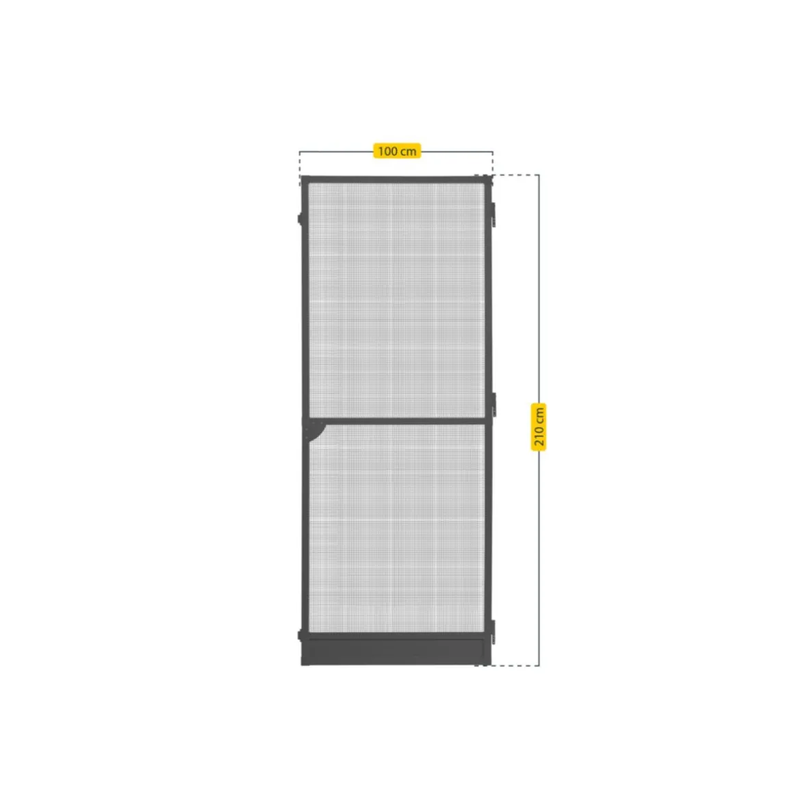 Schellenberg Insektenschutztür Plus 100 x 210 cm anthrazit