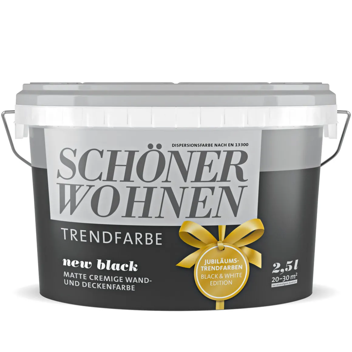 Schöner Wohnen Farbe Trendfarbe New Black Matt 2,5 L