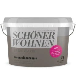 Schöner Wohnen Farbe Trendfarbe Manhattan Matt 1 L