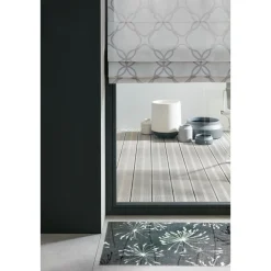 Schöner WohnenSchmutzfangmatte „Manhattan“, Pusteblume/grau-mint, 67x100 cm