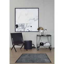 Schöner WohnenSchmutzfangmatte „Manhattan“, Streifen-Gitter/grau-anthrazit, 67x100 cm